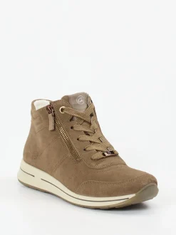 Ara – High-Top Sneaker aus Veloursleder braun