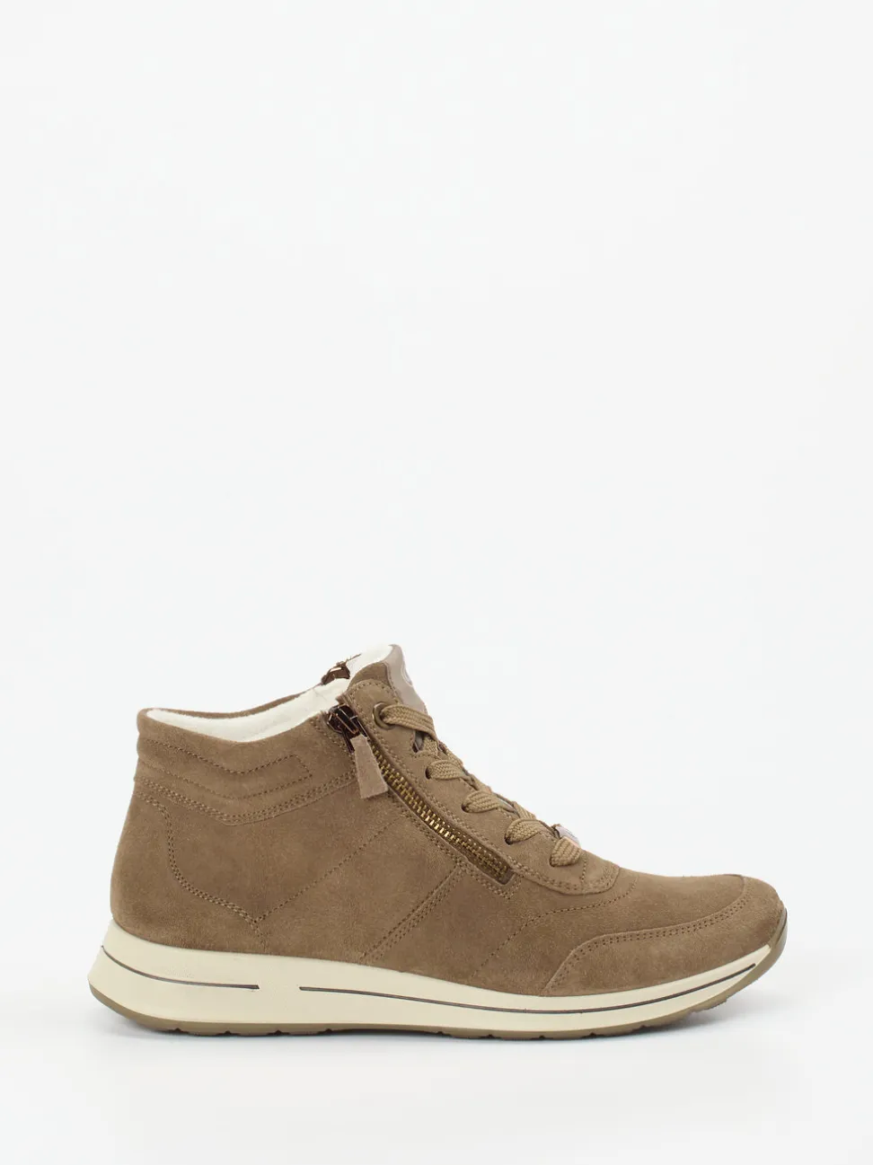 Ara – High-Top Sneaker aus Veloursleder braun