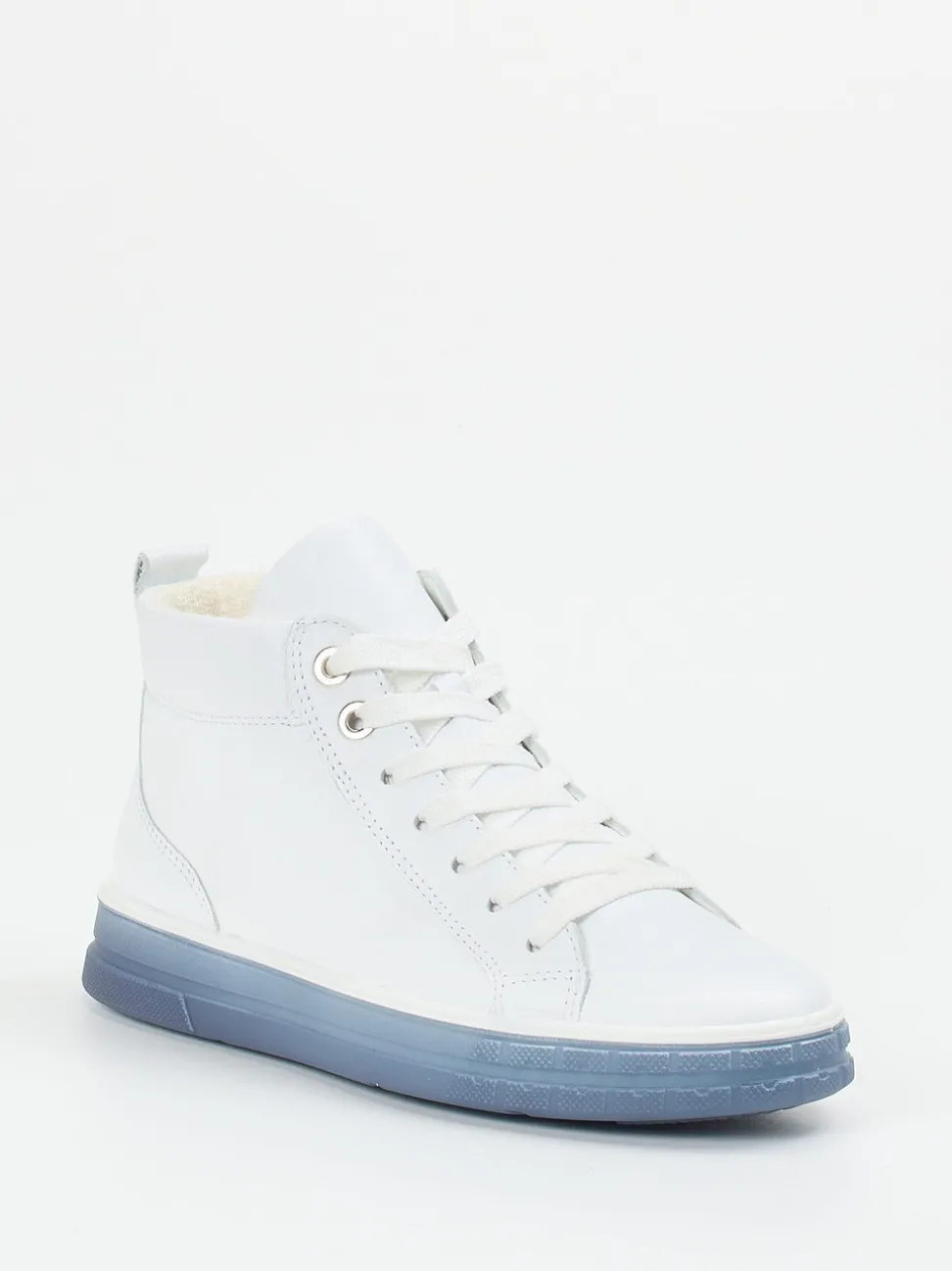 Ara – High-Top Sneaker aus Kalbleder weiß