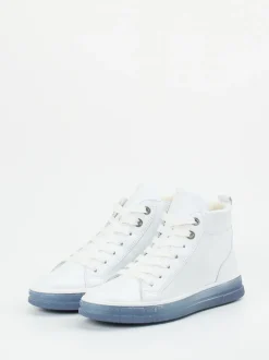 Ara – High-Top Sneaker aus Kalbleder weiß