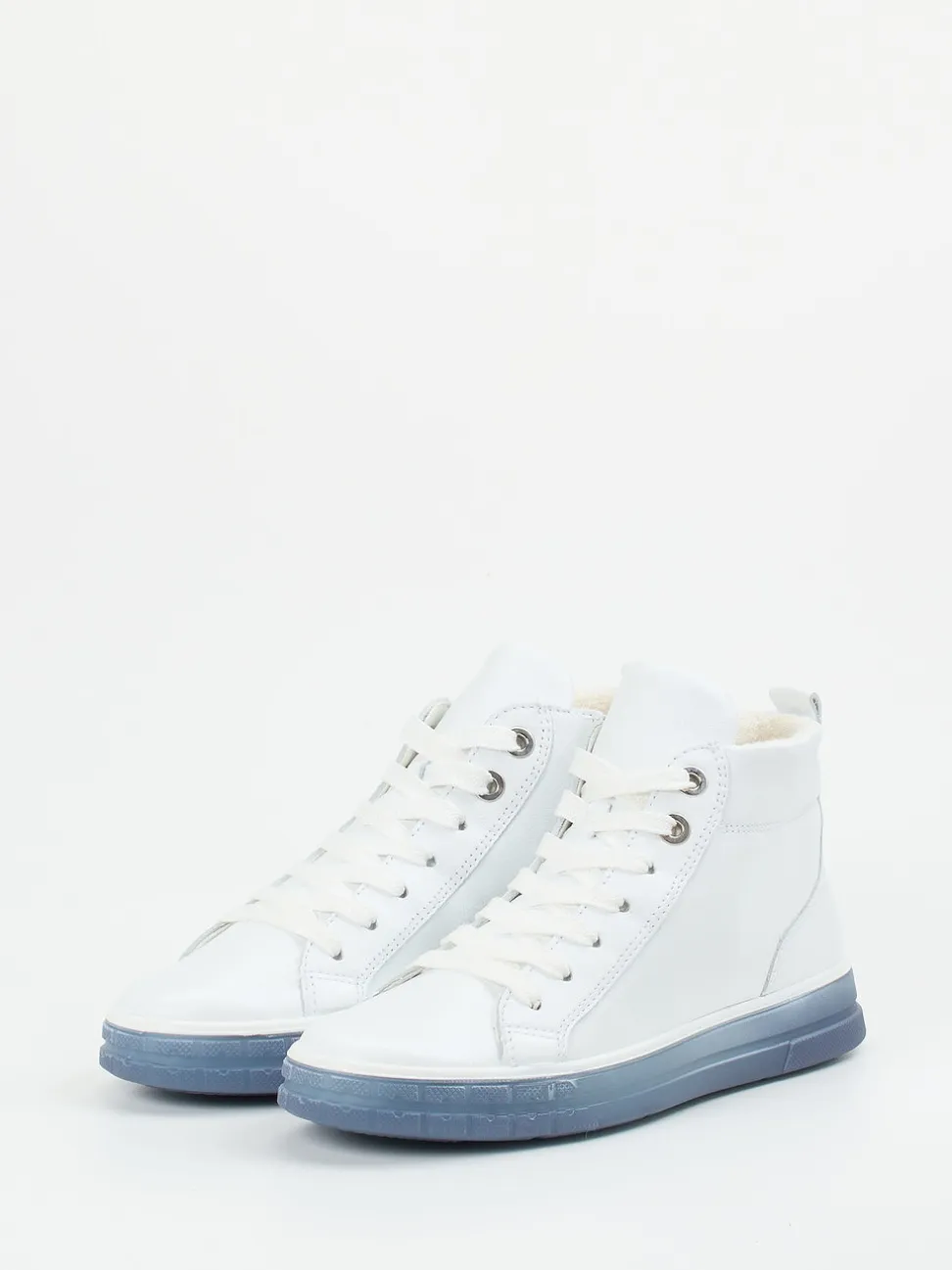 Ara – High-Top Sneaker aus Kalbleder weiß