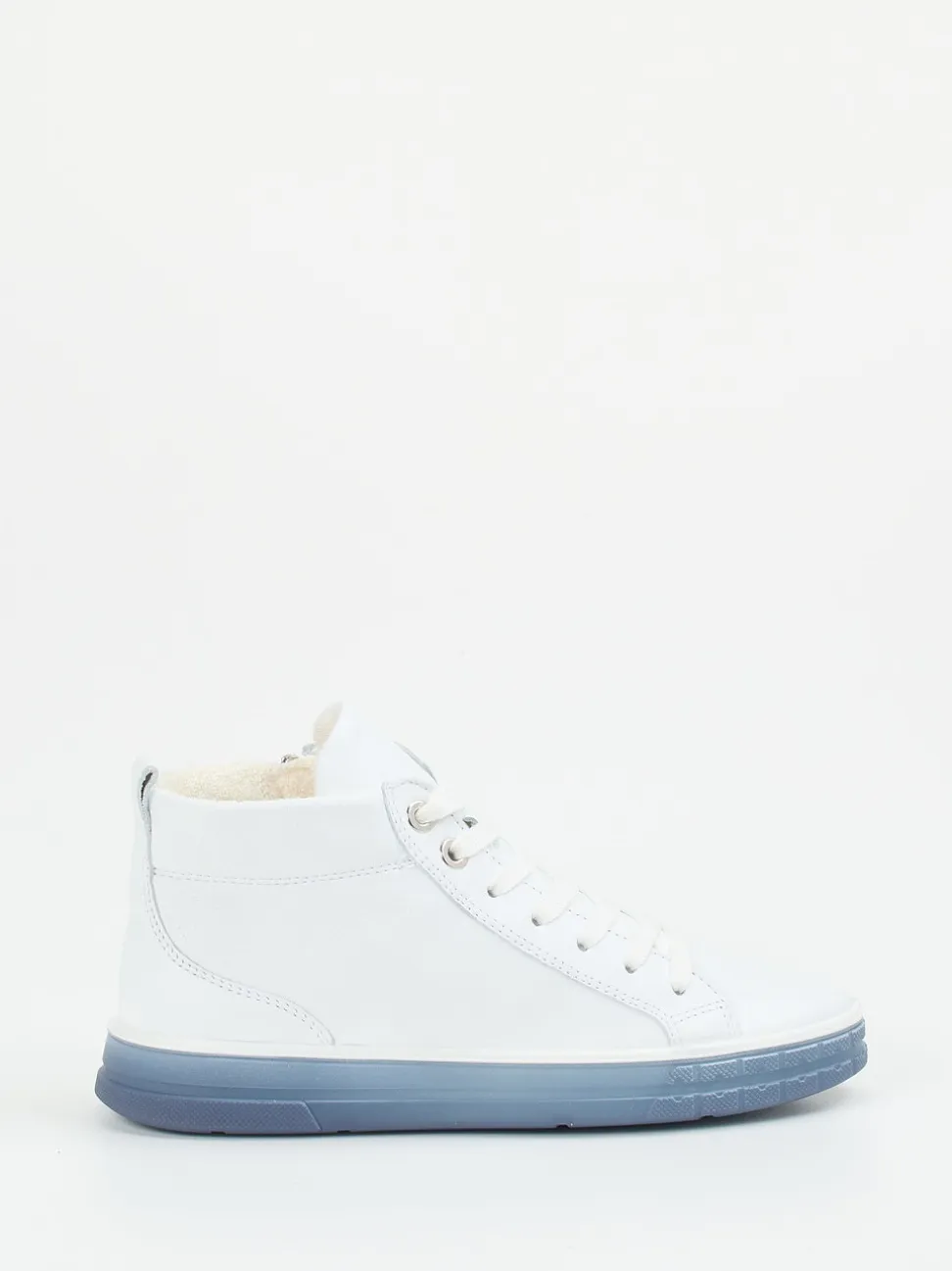 Ara – High-Top Sneaker aus Kalbleder weiß