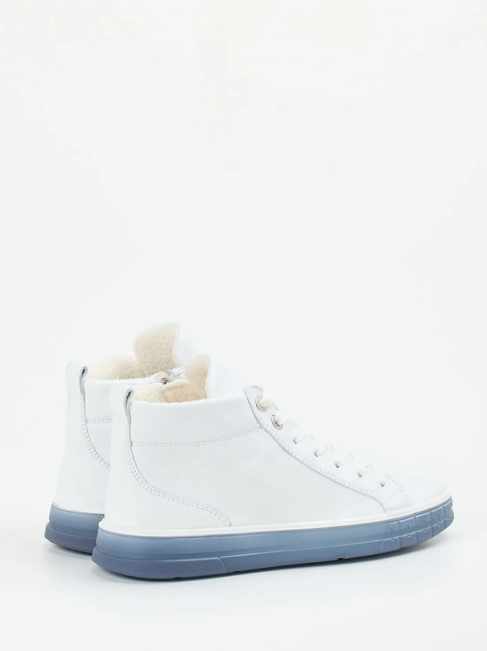 Ara – High-Top Sneaker aus Kalbleder weiß