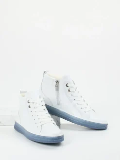 Ara – High-Top Sneaker aus Kalbleder weiß
