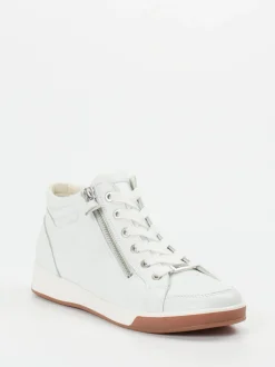 Ara – High-Top-Sneaker aus Kalbleder Offwhite