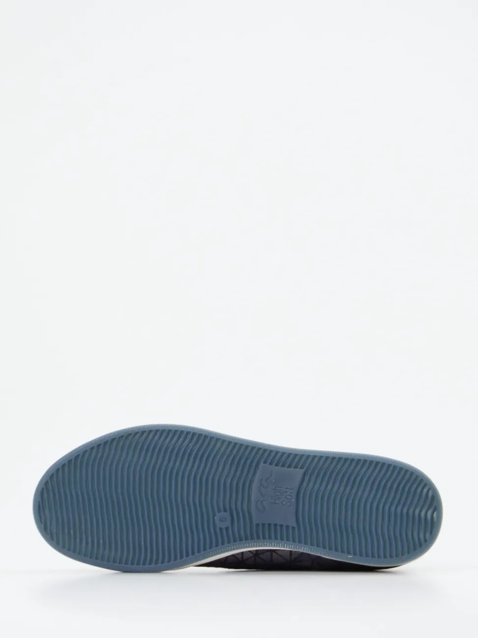 Ara – High-Top-Sneaker aus Metallicleder Dunkelblau