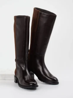 Ara – Kniehohe Stiefel aus Kalbleder in Braun