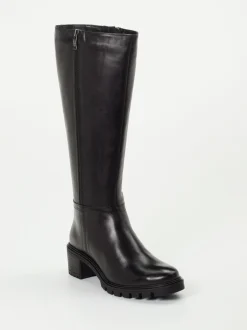 Ara – Kniehohe Stiefel aus Kalbleder Schwarz