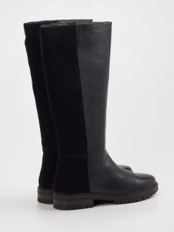 Ara – Kniehohe Stiefel aus Leder Schwarz