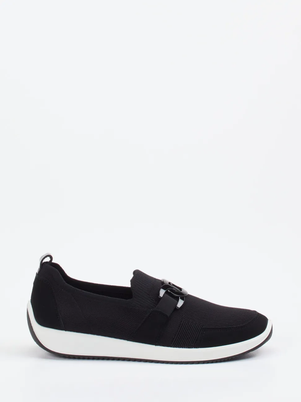 Ara – Komfort-Slipper aus Stretch schwarz