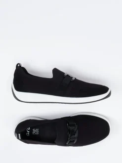 Ara – Komfort-Slipper aus Stretch schwarz