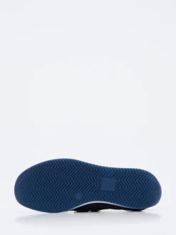 Ara – Komfort-Slipper aus Stretch und Veloursleder blau