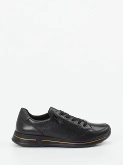 Ara – Komfort-Sneaker aus Kalbleder schwarz