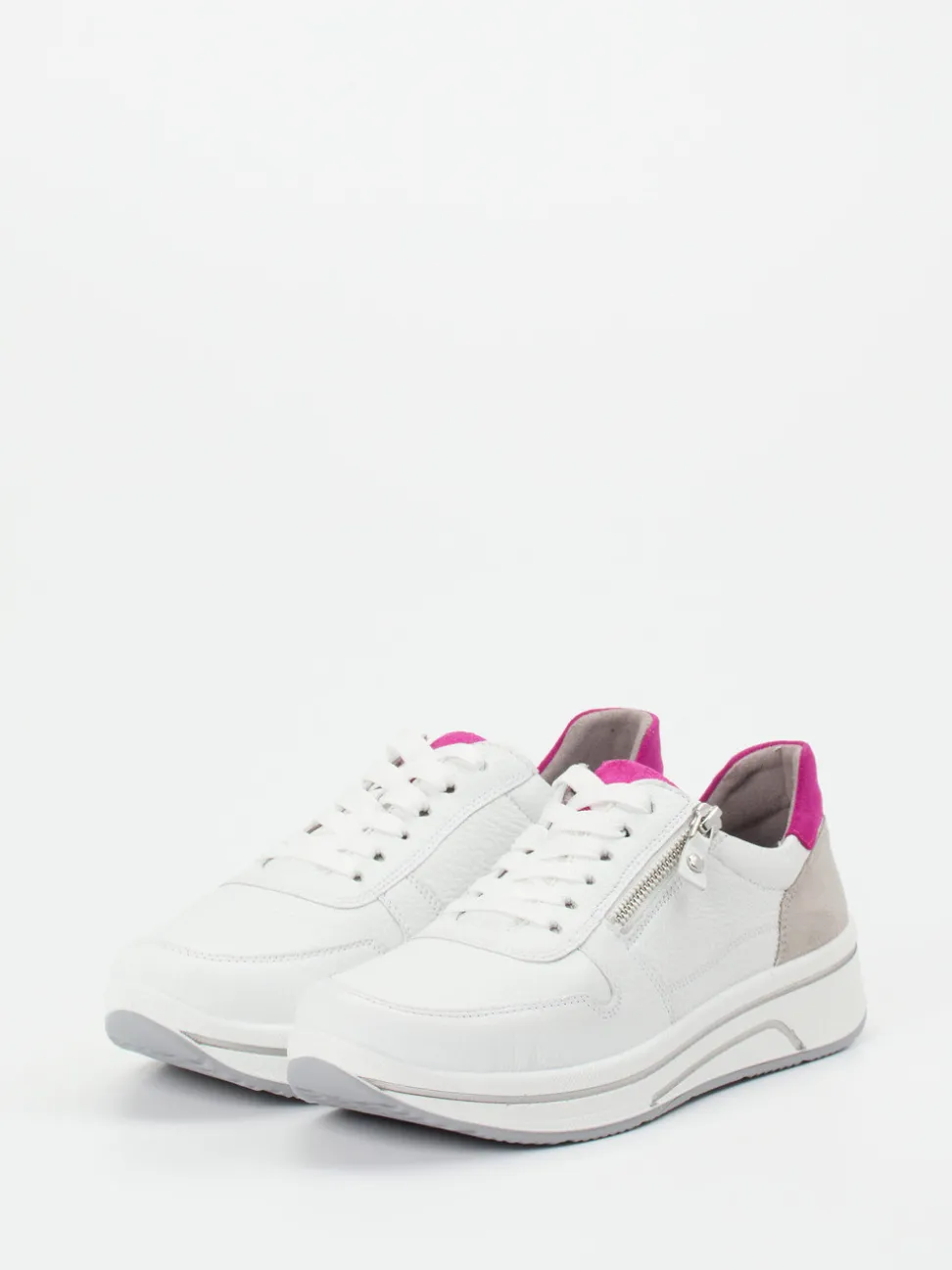Ara – Komfort-Sneaker aus Kalbleder weiß