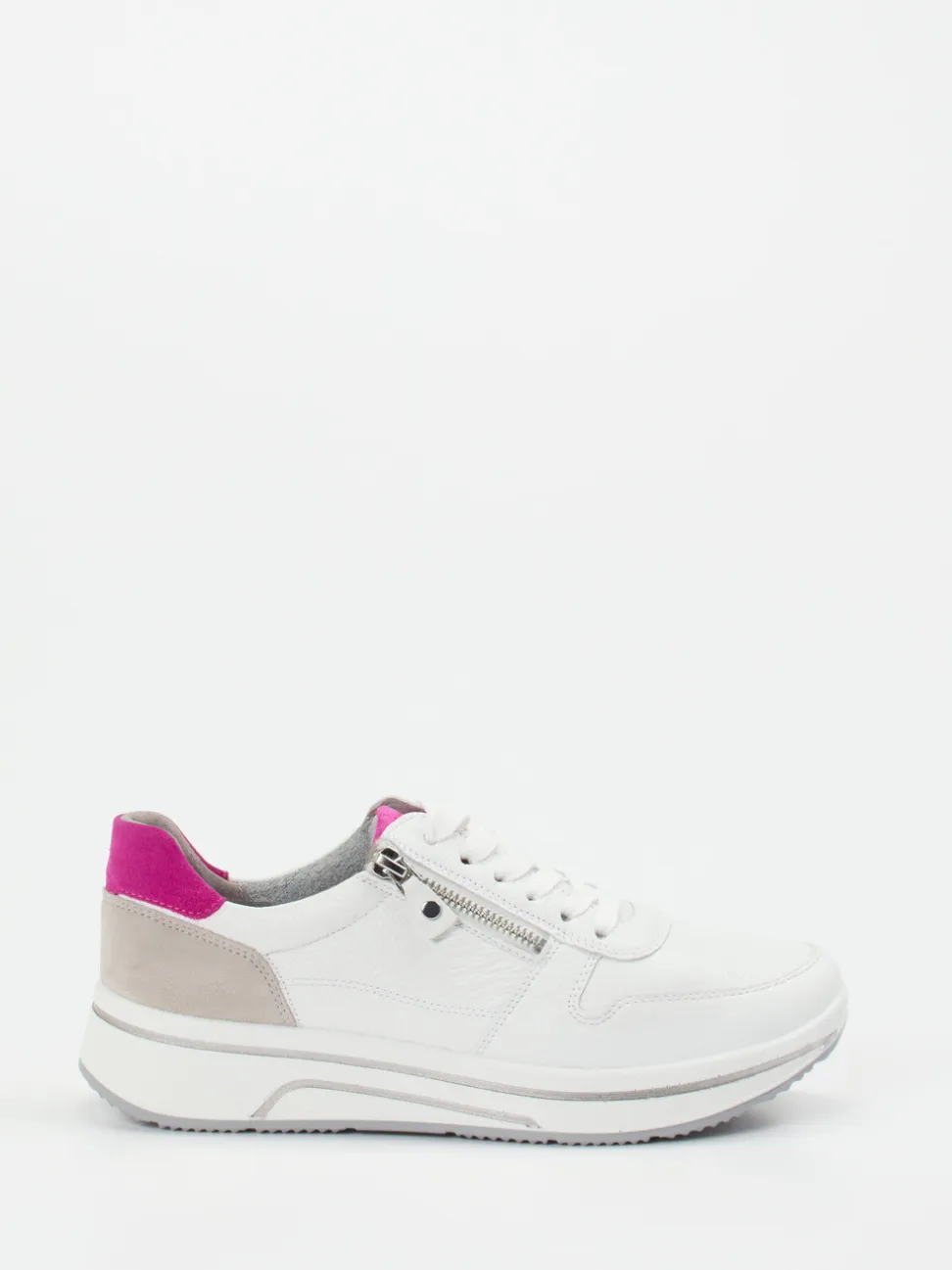 Ara – Komfort-Sneaker aus Kalbleder weiß
