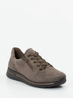 Ara – Komfort-Sneaker aus Veloursleder in Taupe