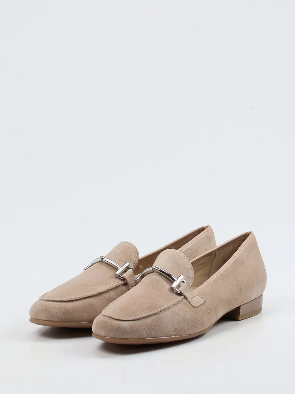 Ara – Loafer aus Veloursleder beige