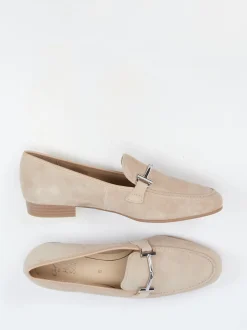 Ara – Loafer aus Veloursleder beige