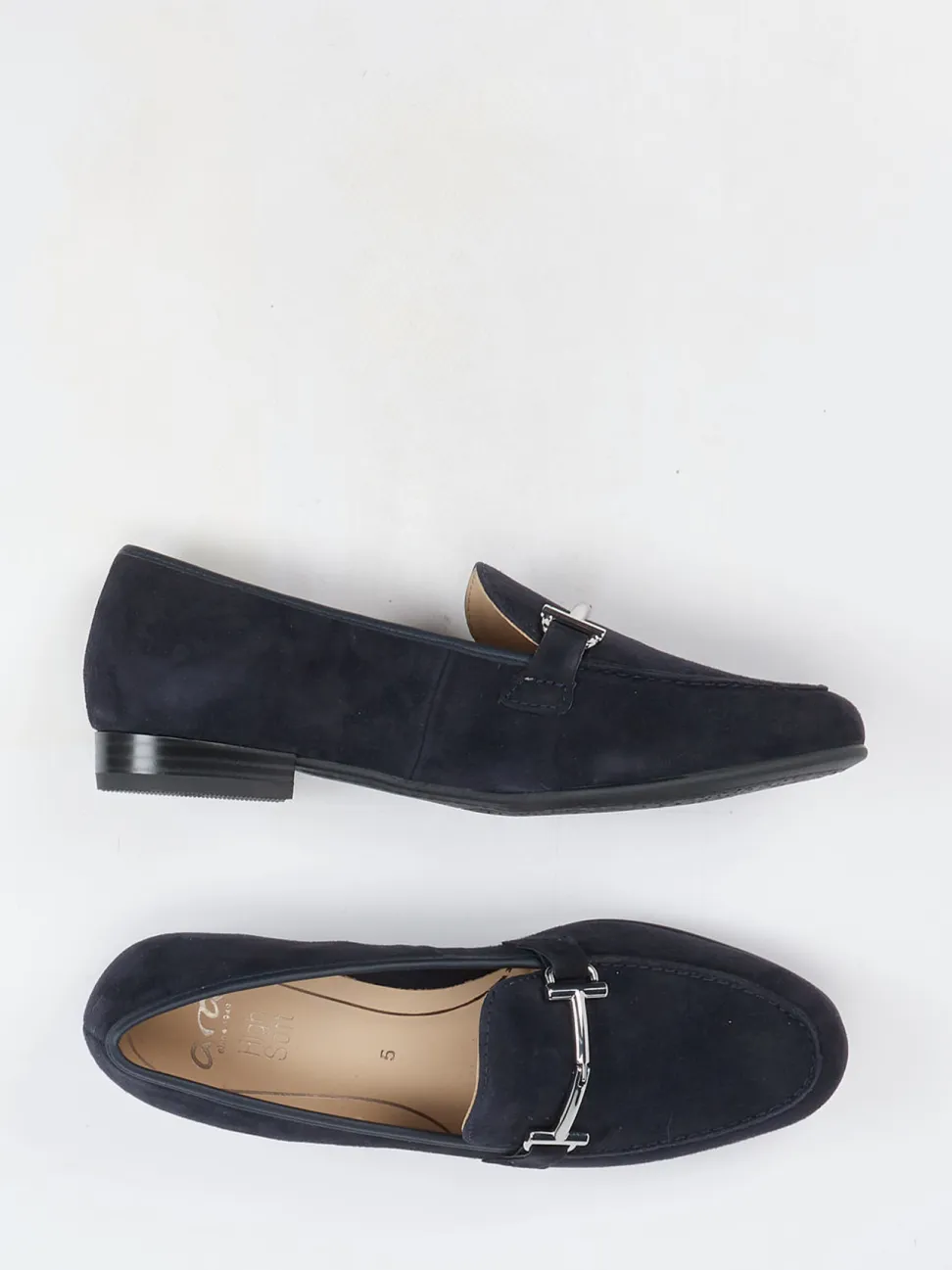 Ara – Loafer aus Veloursleder Dunkelblau