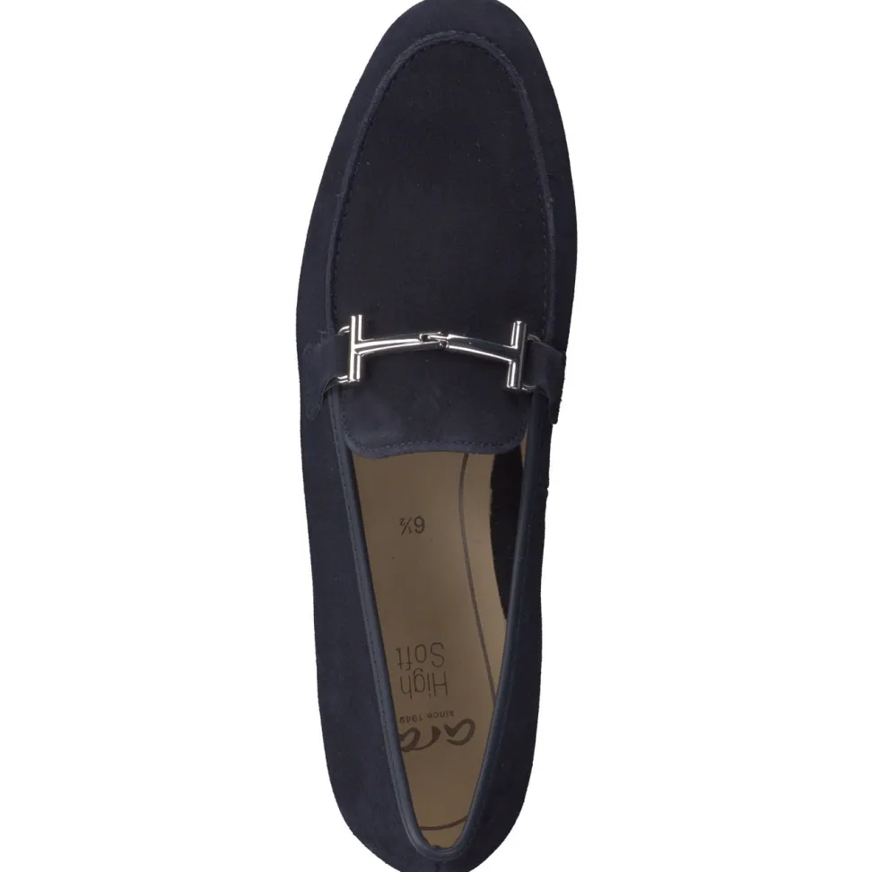 Ara – Loafer aus Veloursleder Dunkelblau