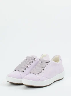 Ara – Low-Top Sneaker aus Veloursleder Flieder
