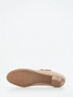 Ara – Mary Jane Pumps aus Veloursleder beige