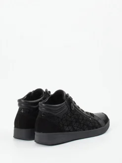 Ara – Mid-Top Sneaker aus Leder Schwarz