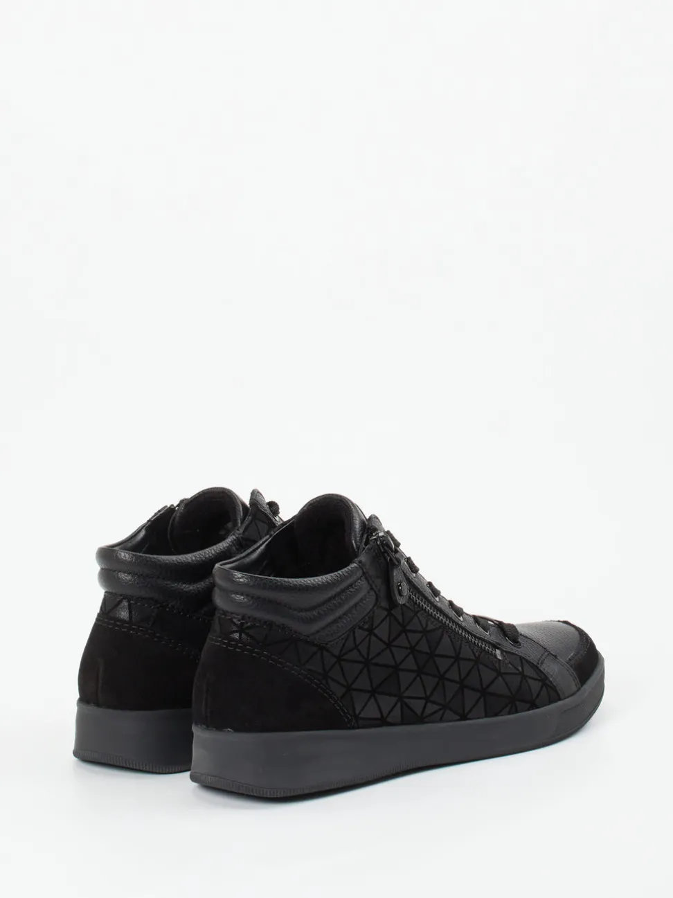Ara – Mid-Top Sneaker aus Leder Schwarz