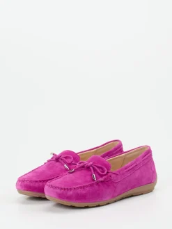 Ara – Mokassin aus Veloursleder in Pink
