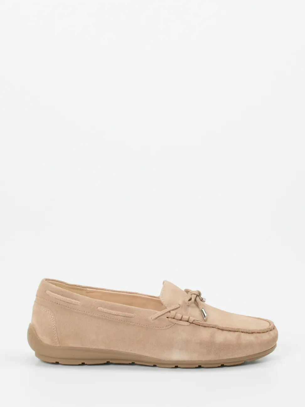 Ara – Mokassin-Slipper aus Veloursleder beige
