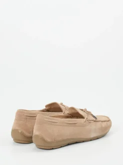 Ara – Mokassin-Slipper aus Veloursleder beige