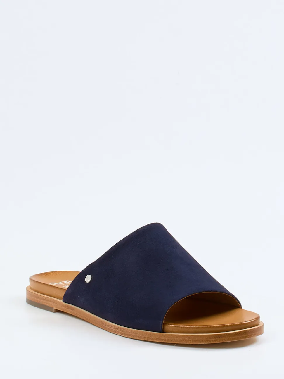 Ara – Pantolette aus Veloursleder Dunkelblau