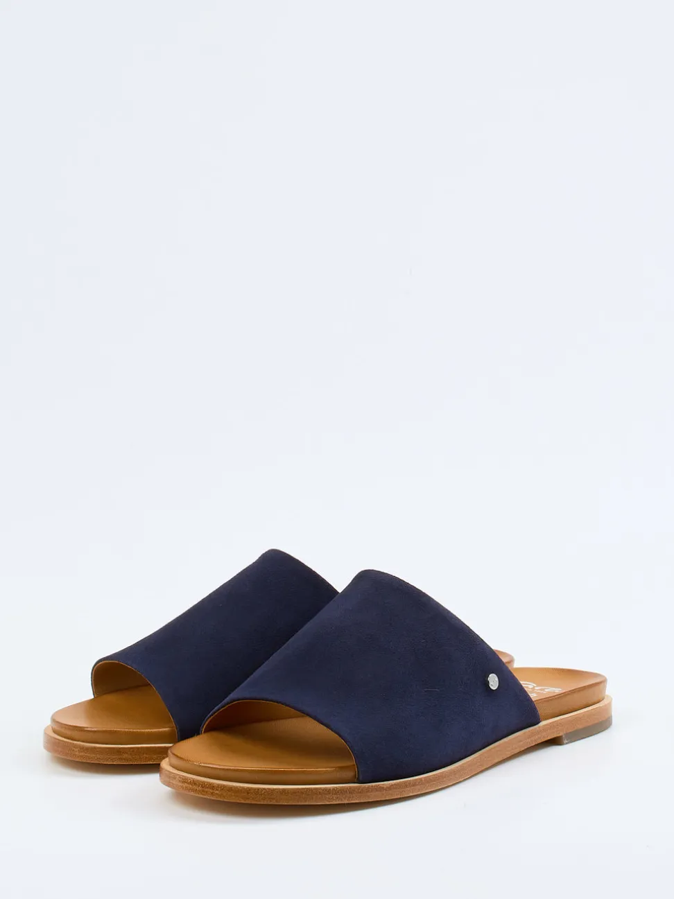Ara – Pantolette aus Veloursleder Dunkelblau