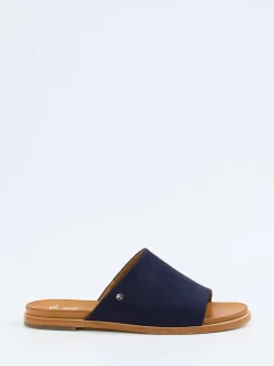 Ara – Pantolette aus Veloursleder Dunkelblau