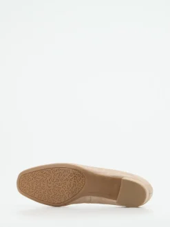 Ara – Pumps aus Metallicleder in Beigegold