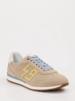 Ara – Retro-Sneaker aus Veloursleder beige