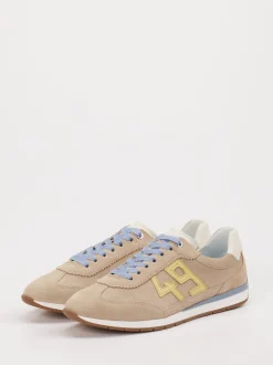 Ara – Retro-Sneaker aus Veloursleder beige