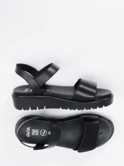 Ara – Sandalen aus Kalbleder in Schwarz