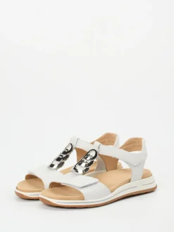 Ara – Sandalette aus Kalbleder Off-White