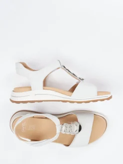 Ara – Sandalette aus Kalbleder Off-White