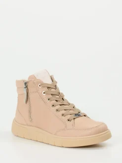 Ara – Schnürboots aus Kalbleder beige