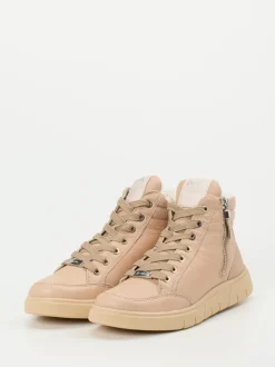 Ara – Schnürboots aus Kalbleder beige