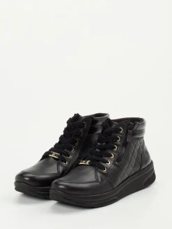 Ara – Schnürboots aus Kalbleder in Schwarz