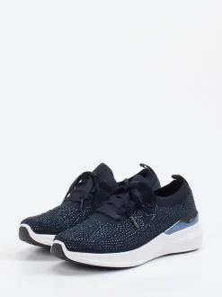 Ara – Slip-On Sneaker aus Stretchtextil Blau