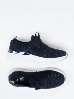 Ara – Slip-On Sneaker aus Stretchtextil Blau