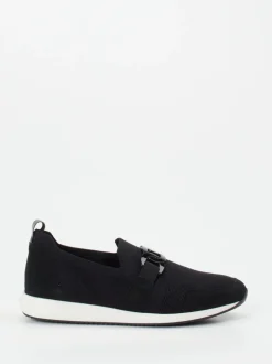 Ara – Slipper aus Textilstrick Schwarz