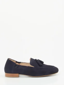 Ara – Slipper aus Veloursleder Dunkelblau