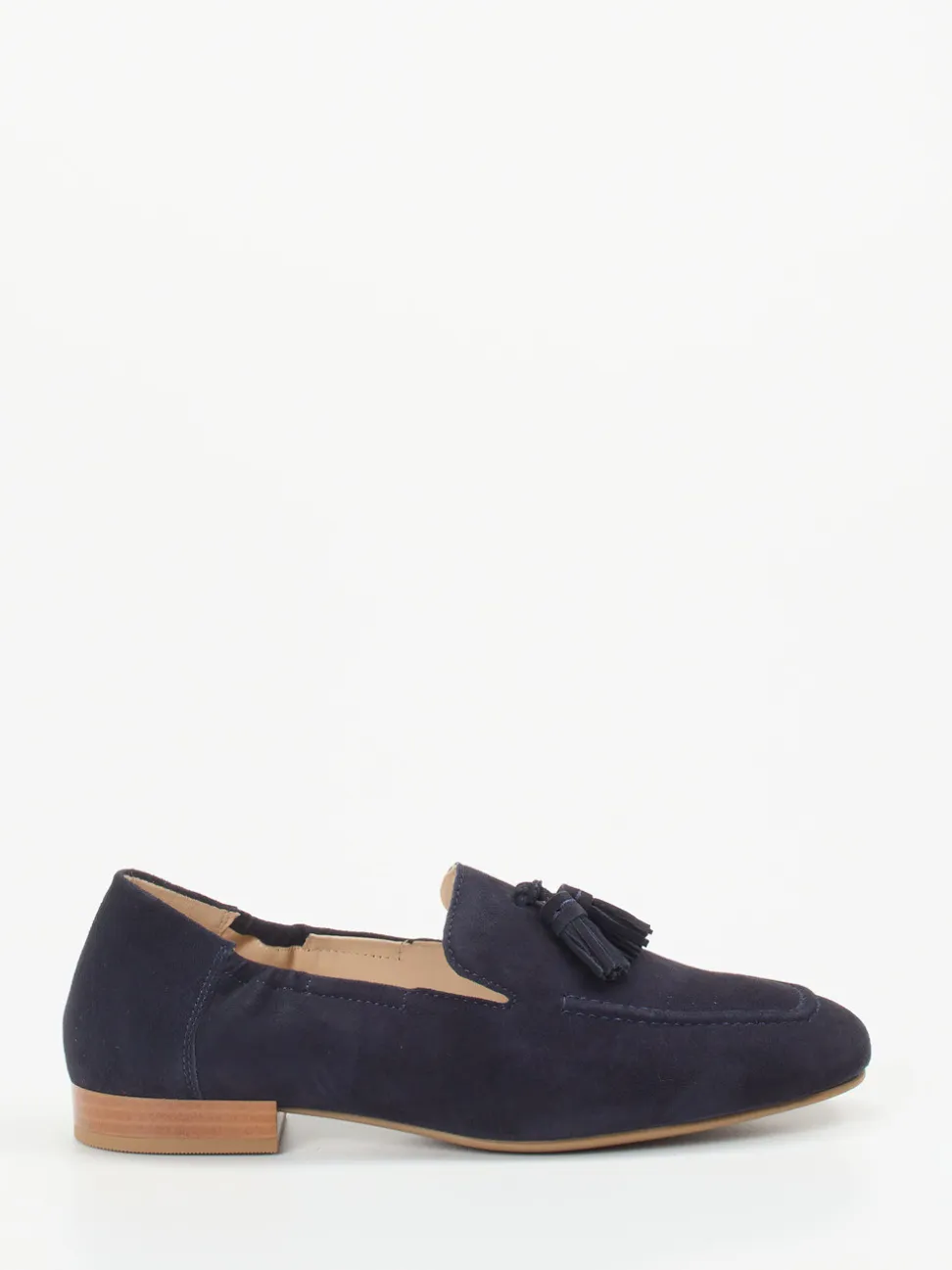 Ara – Slipper aus Veloursleder Dunkelblau