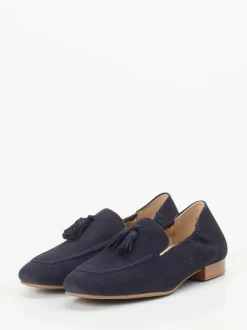 Ara – Slipper aus Veloursleder Dunkelblau