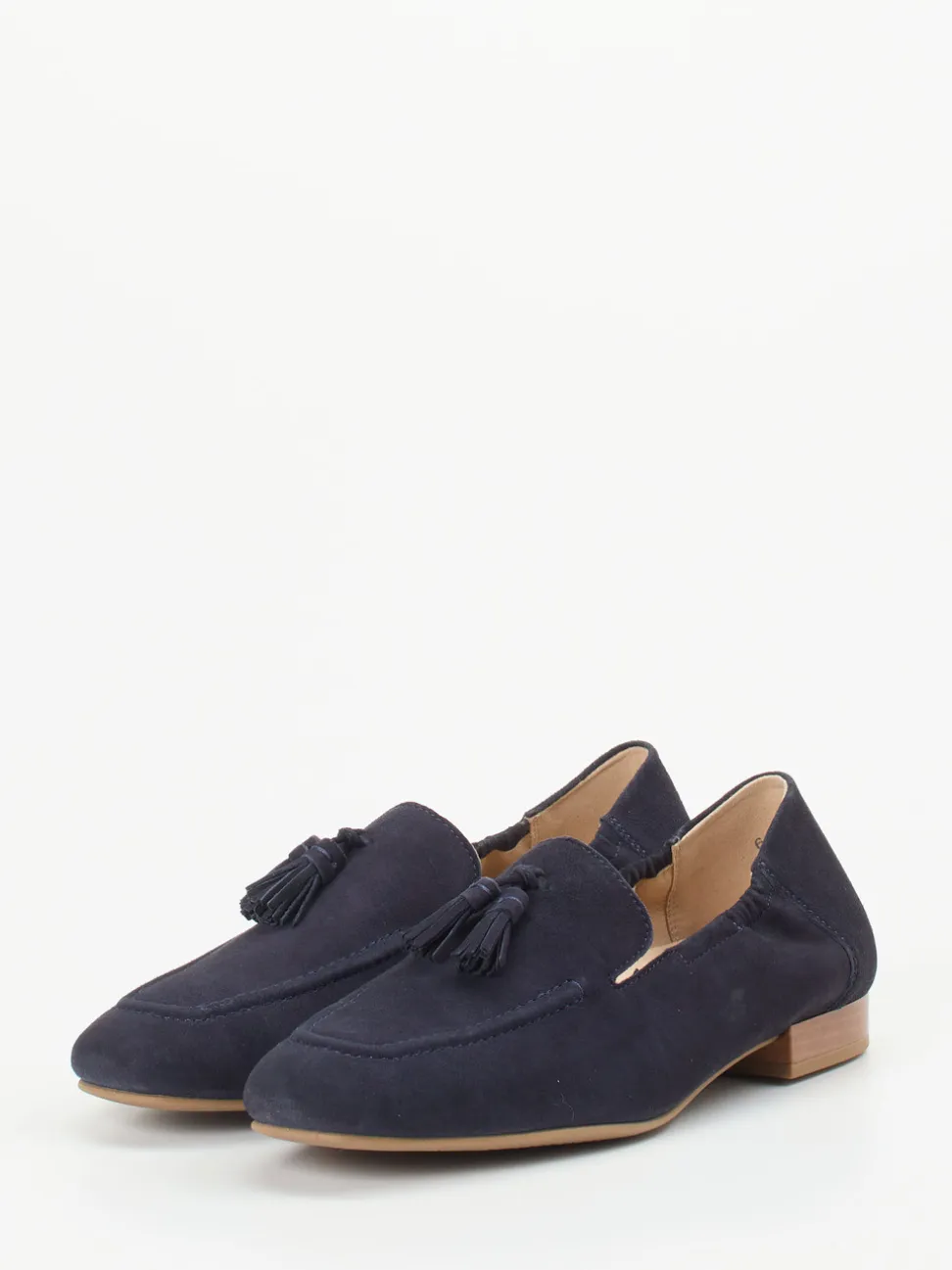 Ara – Slipper aus Veloursleder Dunkelblau